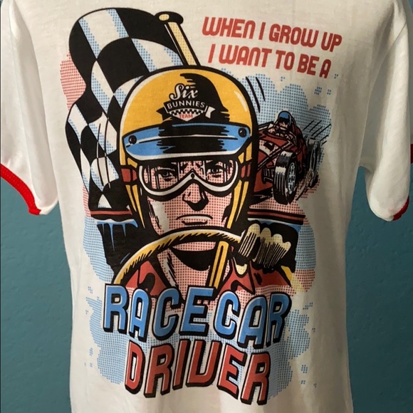 Kids unisex tshirt Race car driver size 7-8 years - Picture 2 of 3